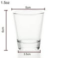 thumbnail image 2 of BCnmviku 4 Pack 1.5 oz Shot Glasses Sets with Heavy Base, Clear Shot Glass, 2 of 3