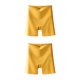 thumbnail image 3 of Qarigey Pantalones de seguridad de seda sin costuras de cintura alta, medias cortas, bragas de realce de verano, ropa interior para el abdomen Amarillo L(100-120 kg) 2piezas, 3 of 6