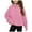 Pink Half Zip f5, variant on Sweatshirts For Girls Toddler Quarter Zip Girls' 1/4 Zipper Sweatshirts Casual Oversized Long Sleeve Pullover Tops Cute Half Zipper Sweater