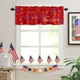 thumbnail image 2 of Independence Day Valance Curtains American Flag July 4th Patriotic Curtain Patriotic Stars Fireworks Red Kitchen Curtain Window Treatment Valances for Independence Day, Memorial Day 54x18 Inch, 2 of 5
