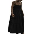thumbnail image 1 of Robe Longue d'Été pour Femmes avec Bretelles Spaghetti et Col Roulé, 1 of 5