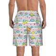 thumbnail image 3 of Kdxio Space Doodle Pattern Mens Casual Shorts - Drawstring Summer Beach Sports Shorts for Men, 3 of 9