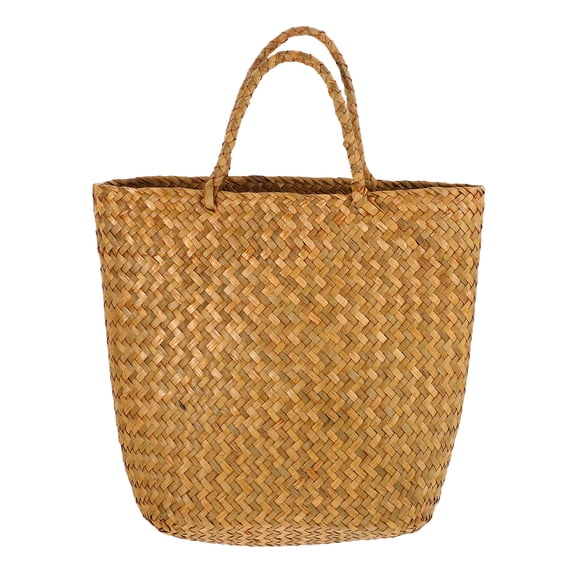 Worgeous Woven Basket Handwoven Tote Bag For Summer Boho Woven Handbag With Handle Hand Woven Basket Bag Summer Bag Women Beach Tote Bags