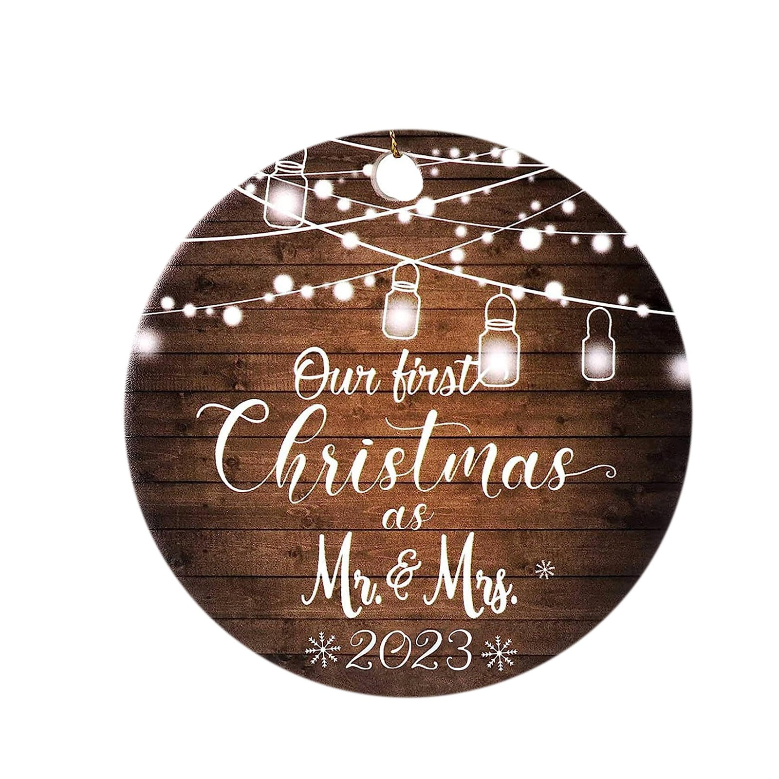 Bride and groom first christmas deals ornament