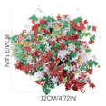 thumbnail image 2 of Ongmies Christmas Confetti Mix Foil Snowflake, 50G Sparkly Snowflake Confetti Sequins - Christmas, New Year, Wedding & Birthday Diy Decorations, Christmas Decorations Indoor, 2 of 3
