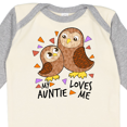 thumbnail image 4 of Inktastic My Auntie Loves Me- cute owl family Boys or Girls Long Sleeve Baby Bodysuit, 4 of 5