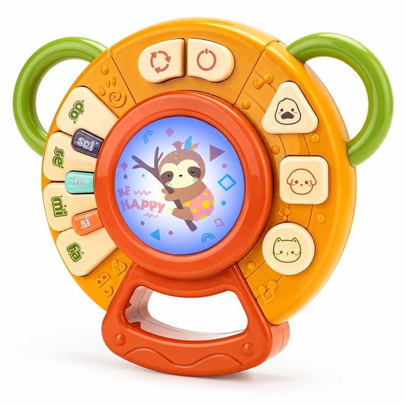 Baby Musical Learning Light Up Toys, Kids Drum Toys for 1 Year Old, Montessori Learning Educational Toys, Boys Girls Piano Toys