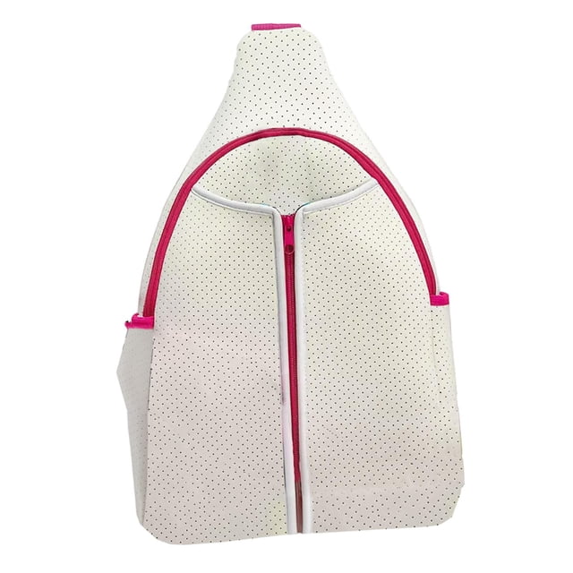 Bolsa de Pickleball con correa de hombro ajustable Bolsa profesional para raquetas de Pickleball Blanco