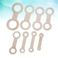 thumbnail image 4 of 8PCS Set Saxophone Pad Leveling Rings Tool for Sax Flute Clarinet Silver, 4 of 9