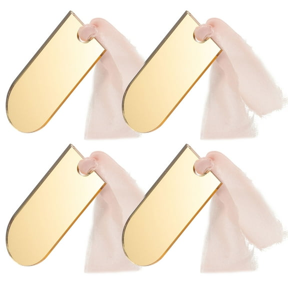 4 Pcs Reserved Seat Sign Chairs Decor Business Card The Wedding Signs Reception Acrylic