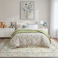 thumbnail image 5 of KUETH 8'x10' Area Rugs for Living Room, Non Slip Machine Washable Vintage Indoor Rug, Low Pile Chenille Print Rug for Bedroom Dining Room Home Office, 5 of 9