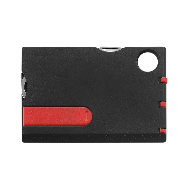 LEFU for 14-in-1 Multitool Card with LED Light, Pocket Survival Tool Kit, Credit Card Sized Stainless Steel Gadget for Camping, Hiking, Outdoors, - Unique Gifts for Men, Dad