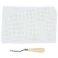 thumbnail image 3 of Tufting Cloth, Durable Glass Mesh Cloth, DIY Weaving Tool Kit Mesh Fabric for Home Textile and Craft, Make Pillows, Carpets, Tapestries, Sofa Cushions, 3 of 8