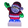 thumbnail image 2 of Northlight LED 3D Santa Claus Christmas Infinity Mirror - 8", 2 of 7