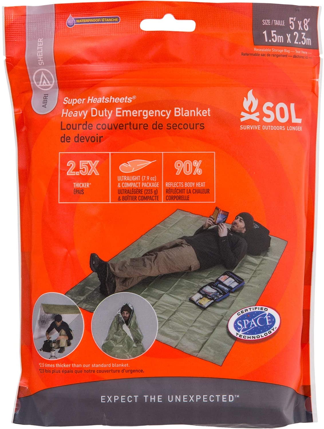 4-Pack Ultimate Survival Technologies Survival Reflect Blanket All-Weather 