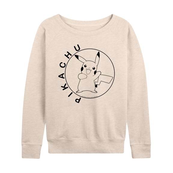 Pokémon - Pikachu Circle - Women's Lightweight French Terry Long Sleeve Shirt