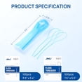 thumbnail image 3 of ACDANC Dental Floss Threaders for Braces Bridges Implants Permanent Retainer, Flexible Orthodontic Floss Threader Tool for Tight Spaces Between Crowns, 50 Count, Pack of 2, 3 of 6