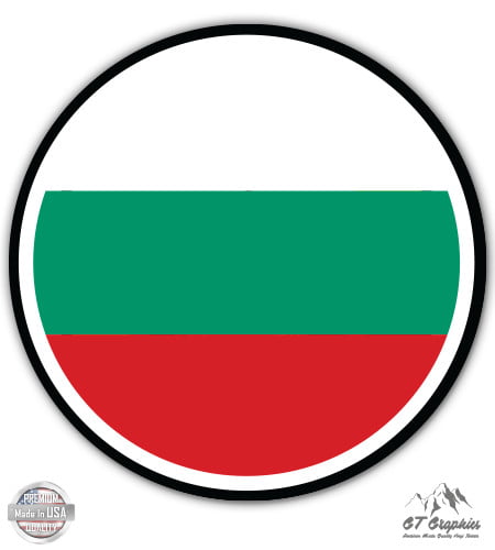 Bulgaria Flag Butterfly Car Bumper Sticker Decal 4'' x 5'' 