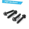 thumbnail image 6 of Bybiment M10 20mm 10Pcs Flanged Hex Bolts, M10 1.5 Screws, Flange Hexagon Bolts, 10.9 Grade Alloy Steel, Oxide , Metric Fully Threaded, 6 of 7