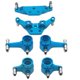 thumbnail image 3 of Pieza de Actualización RC Metal 8 X Inferior 2 X Copa de Dirección Trasera Delantera 2 X Soporte de Montaje de Choque 4 X Amortiguador Azul Baoblaze amortiguador, 3 of 3