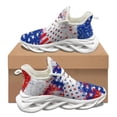 thumbnail image 1 of Zapatos vulcanizados unisex con estampado de bandera de Estados Unidos para enfermeras, otoño e invierno, con amortiguación, antideslizantes, para caminar, 1 of 6