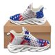 thumbnail image 1 of Zapatos vulcanizados unisex con estampado de bandera de Estados Unidos para enfermeras, otoño e invierno, con amortiguación, antideslizantes, para caminar, 1 of 6