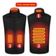 thumbnail image 2 of Chaleco calefactable para hombres con cuello alto Chaleco calefactor eléctrico de fibra de carbono con cuatro zonas de calentamiento Ropa calefactora de temperatura constante Control de temperatura de, 2 of 8