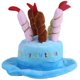 thumbnail image 1 of Gorro de fiesta de cumpleaños para mascotas con velas de colores para perros, gatos y animales pequeños (azul) - Adorno para pastel de cumpleaños para perros y gatos, 1 of 5