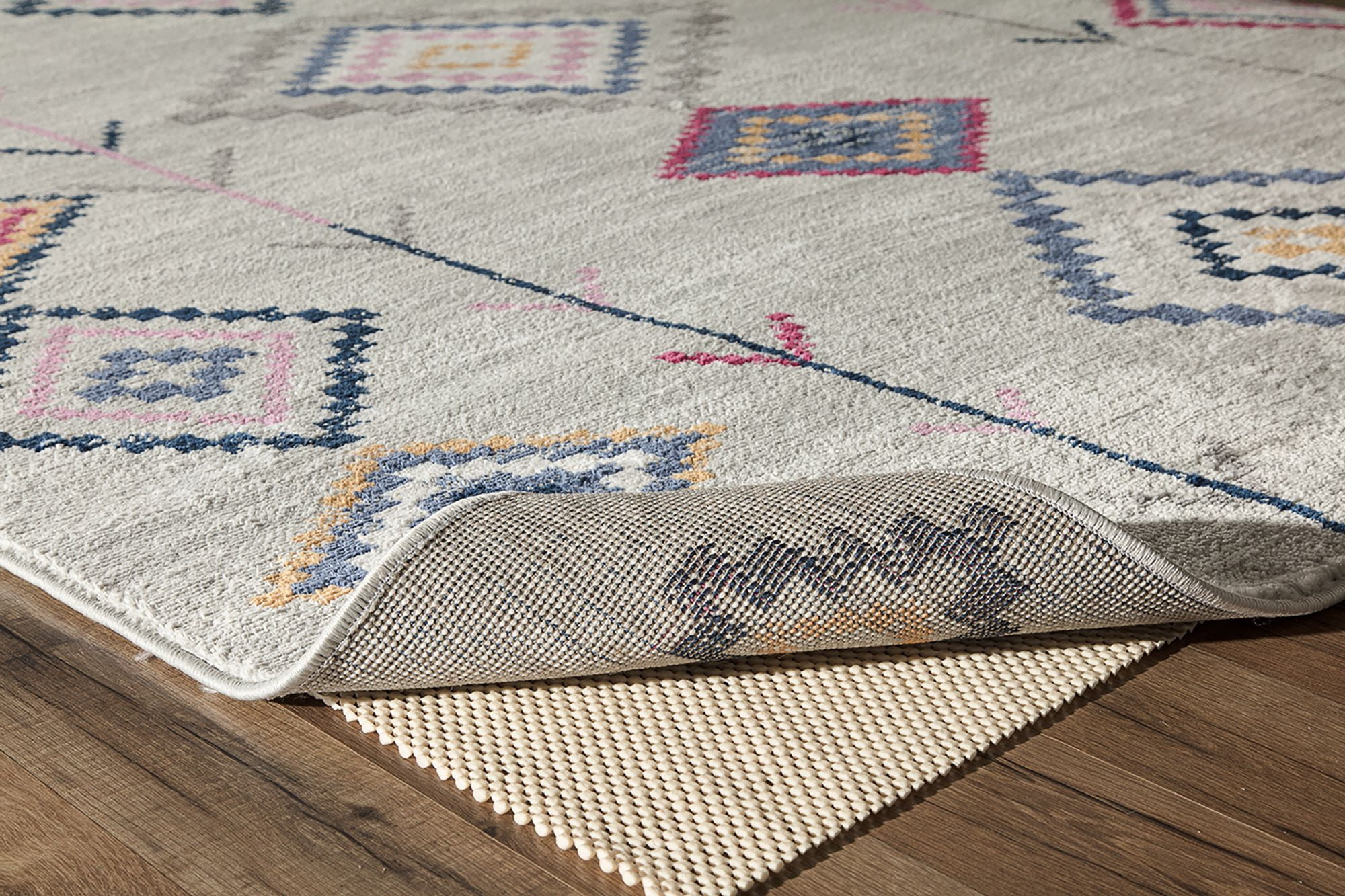 Soleil BR15B Native Grey Tribal Moroccan Light Gray Area Rug, 2'3"x6'