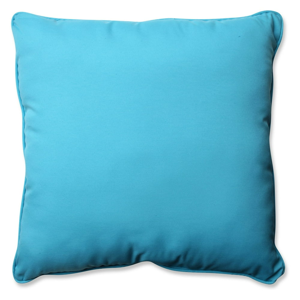 Pillow Perfect Outdoor/ Indoor Veranda Turquoise 25inch Floor Pillow