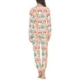 thumbnail image 3 of Renewold 2 Piece Winter Pajamas for Women Warm Comfortable Nightwear Mushroom Elves Print Sleepwear Crew Neck Long Sleeve Pajamas Tops and Pants Lounge Set Size M, 3 of 5