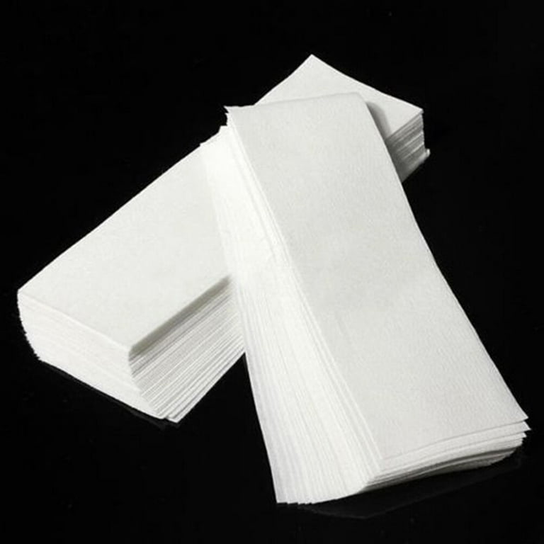 100 Pcs Wax Strip Paper Removal Wax Strips for Chest and Back White