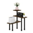 thumbnail image 2 of Furinno Turn-N-Tube 3-Tier Multipurpose Corner Countertop Organizer Shelf, Amber Pine/Black, 2 of 6