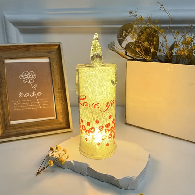 Electronic Candle Light | LED Simulation Wax Candle with Flickering Flame | Battery Operated Flameless Candle for Romantic Dinners, Home Decor, and Special Occasions