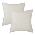thumbnail image 6 of Haperlare 2 Pcs Velvet Square Throw Pillowcases Vintage Pillow Cover for Sofa Couch Bedroom Car Home Decorative, 20"x20" Creamy, 6 of 6
