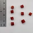 thumbnail image 4 of Natural AAA Red Coral Branch Tube Beads | 4 to 5 x 4mm | Red | Tube | 8 Beads |, 4 of 10