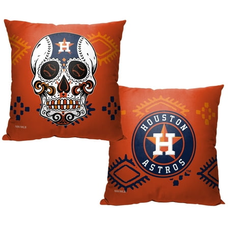 The Northwest Group Houston Astros 16" x 16" Candy Skull Printed Throw Pillow