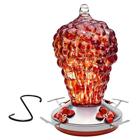 Best Home Products Hummingbird Feeder Decorative Blown Glass