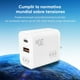 thumbnail image 4 of CONTROL EXPERT Turbo Cargador Tipo C y USB 2 Puertos 20W Cable 1 Metro 3A Cargador de Pared PD Carga, 4 of 6
