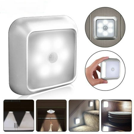 

Baiwo LED Smart Sensor Square Flower Night Light Cabinet Corridor Stair Bedside Lamp