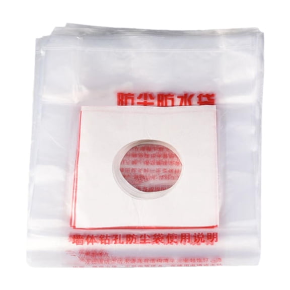 Dualoai 50/100/200 Pieces Drill Dust Collector Bags Good Sealing Thickened Collecting