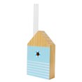 thumbnail image 3 of Tubo de ensayo pastoral de madera, insertador de flores de vidrio, decoración de escritorio pequeña (anillo de natación TT-04), 3 of 8