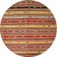 thumbnail image 1 of Ahgly Company Indoor Round Contemporary Sand Brown Southwestern Area Rugs, 5' Round, 1 of 6