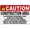 Warning Sign 1, variant on Scrap Metal Only Sign 8"x12", Aluminum Tin Warning Signs for Home Outdoor Garden, High-Visibility Recycling Sign for Workshop