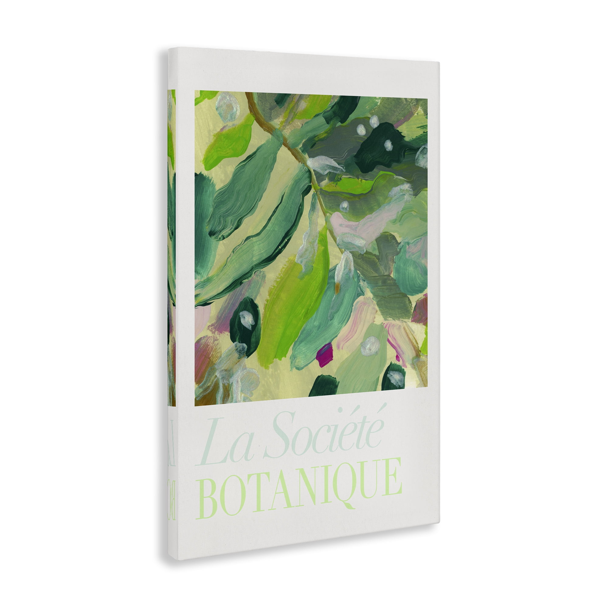 Stupell Industries Abstract French Botanicals Plants & Flowers Painting Wrapped Canvas Art Print Wall Art, 16 x 24