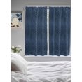 thumbnail image 3 of Animal Print Living Room Curtains 2 Panel, Retro Minimalist Animal Leather Navy Blue Cafe Window Treatment, Extra Long Farmhouse Bedroom Bathroom Kitchen Curtains Drapes 104"x72", 3 of 6