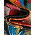 thumbnail image 6 of Unique Loom Outdoor Botanical Collection Area Rug - Floralis (2' x 5' 1" Runner Multi/Black), 6 of 9