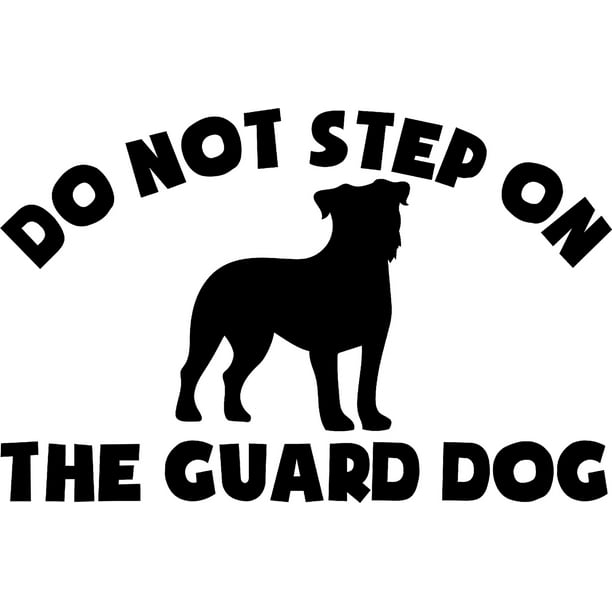 Do Not Step On The Guard Dog Funny Jack Russell Terrier Wall Decals for Walls Peel and Stick wall art murals Black Large 36 Inch Do Not Step On The Guard Dog Funny Jack Russell Terrier Wall Decals for Walls Peel and Stick wall art murals Black Large 36 Inch