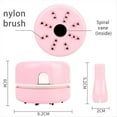 thumbnail image 4 of Desktop Cleaner Mini Desk Vacuum Cleaner Desktop Dust Remover Sweeper Vacuum Cleaner Table Cleaning Tool Pink,1 x Mini Desk Vacuum Cleaner,Pink, 4 of 10