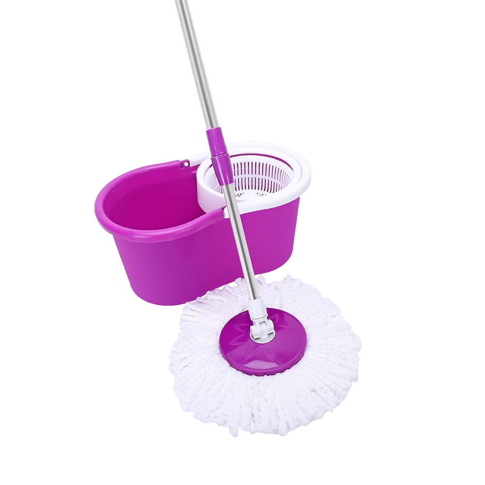 Microfiber 360° Spin Mop Deluxe Spin Magic Mop with Bucket and 2 Machine Washable Microfiber Mop